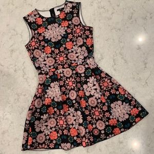 H&M neoprene party dress. Jewel print (multi)